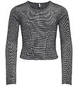 Kids Only Bluse - Glitter - KogTrinny - Black/Silver Lurex
