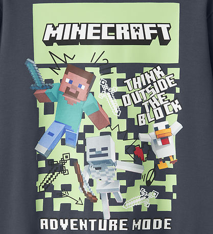 Name It Hættetrøje - Minecraft - NkmSalva - Ombre Blue/Think out