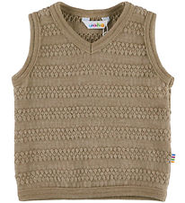 Joha Vest - Strik - Uld - Beige Melange