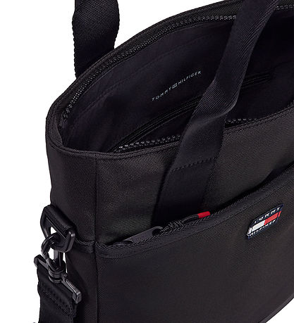 Tommy Hilfiger Taske - Laptop Slingbag - Sort