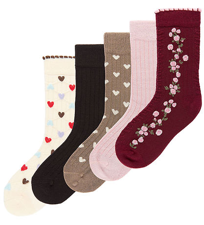 MiniPop Strømper - Viskose - 5-pak - Coffee Brown
