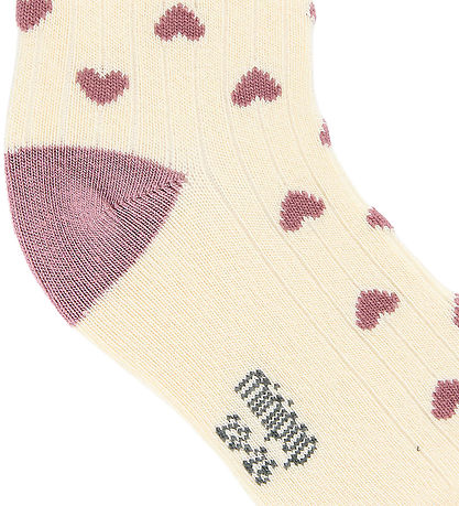 MiniPop Strømper - Viskose - 5-pak - Pale Pink
