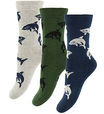 Fuzzies Strømper - 3-pak - Sharks