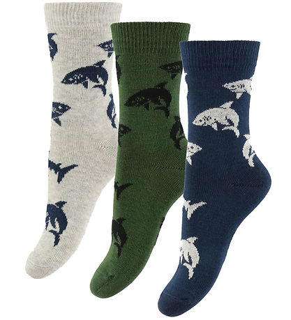 Fuzzies Strømper - 3-pak - Sharks