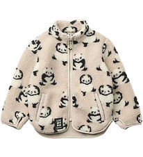 Liewood Fleecejakke - Teddy - Nolan - Panda/Sandy