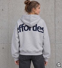 Hound Hættetrøje - HdGemma - Light Grey Melange m. Print
