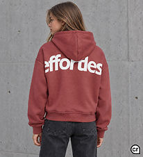 Hound Hættetrøje - HdGemma - Dark Rose m. Print