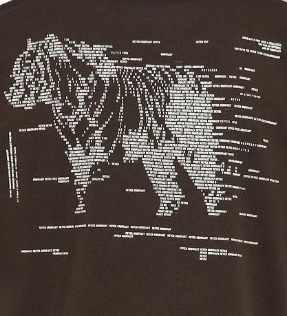 Hound T-Shirt - HdAnton - Dark Brown m. Print