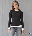 Hound Bluse - HdKaia - Sort m. Hvid