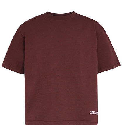 Hound T-Shirt - HdEllie - Oversized - Burgundy m. Print