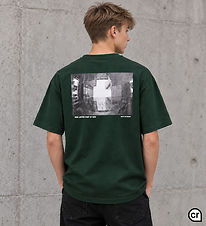 Hound T-shirt - HdAnton - Dark Green m. Print