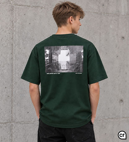 Hound T-shirt - HdAnton - Dark Green m. Print