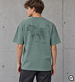 Hound T-shirt - HdAnton - Dusty Green m. Print