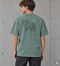 Hound T-shirt - HdAnton - Dusty Green m. Print