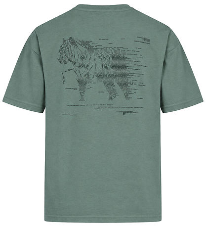 Hound T-shirt - HdAnton - Dusty Green m. Print