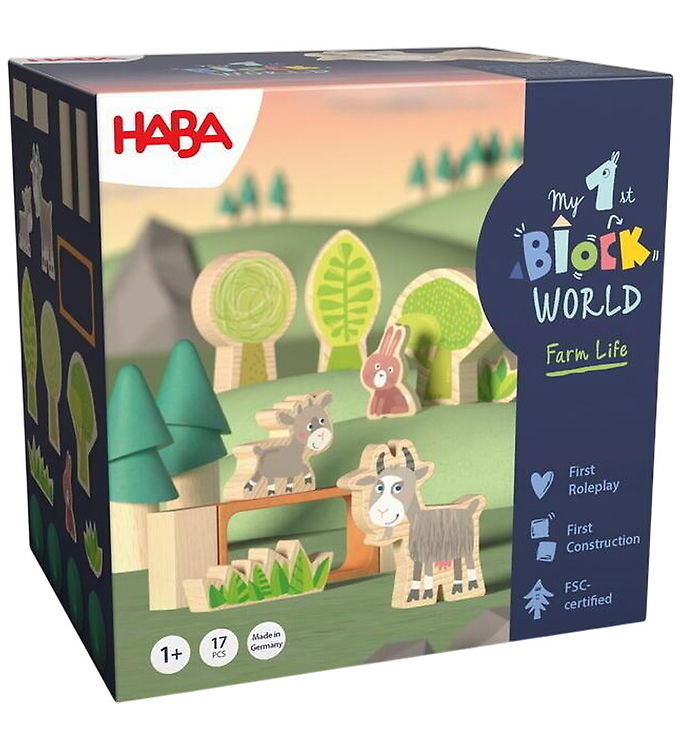 HABA Legetøj - My First Block World - Forest And Meadow