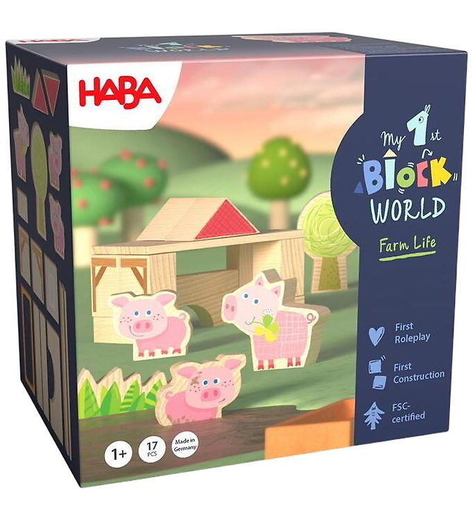 HABA Legetøj - My First Block World - Pigpen