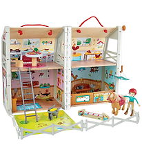 Hape Legetøj - 30 Dele - 29 cm - Pony Club Ranch
