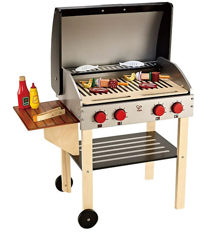 Hape Gourmet Grill m. Tilbehør - 70 cm - 28 Dele