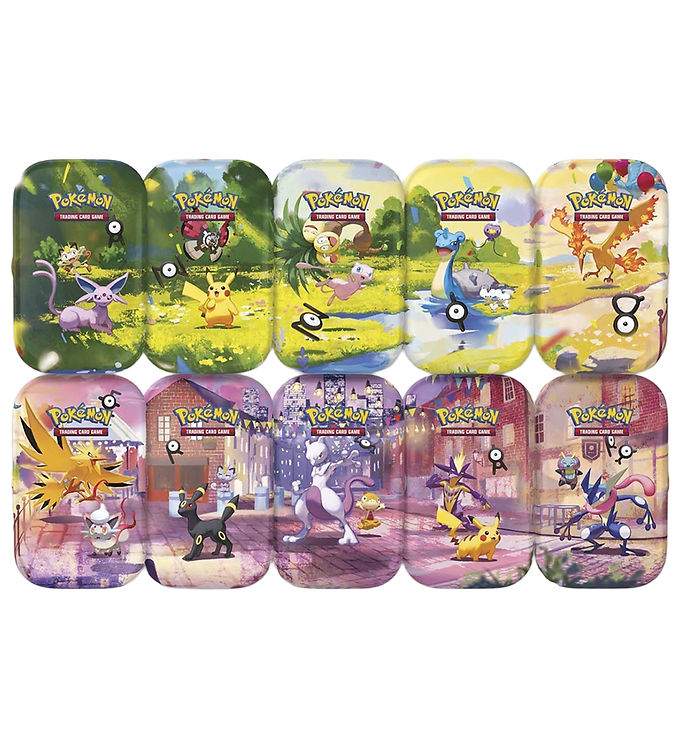 Pokemon Tin Kasse - 2026 Fall Mega Evolution: 30th Celebration Mini Tin: Espeon & Meowth (Day) (2 Boosters)