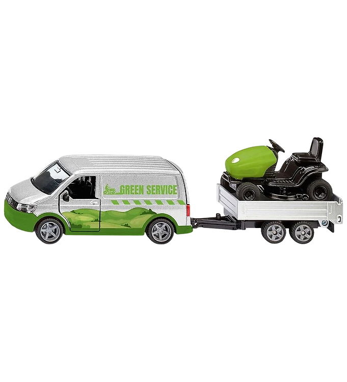 Siku Bil m. Havetraktor - VW T6 m. Lawn Tractor - 1:50 - 2005