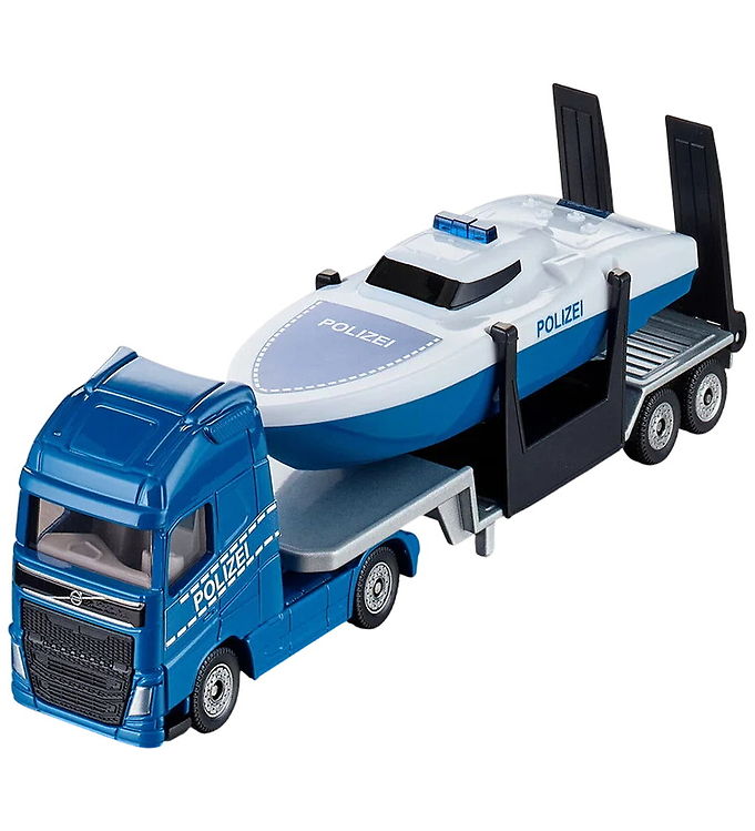 Siku Truck m. Båd - Volvo Truck m. Police Boat - 1:87 - 1757