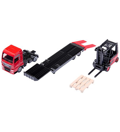 Siku Lastbil - MAN Lastbil m. Linde Gaffeltruck - 1:87 - 1763