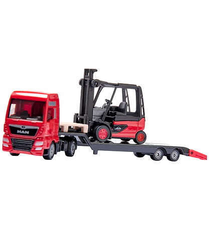 Siku Lastbil - MAN Lastbil m. Linde Gaffeltruck - 1:87 - 1763