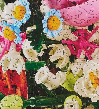 LEGO® Puslespil - LEGO Pink Bouquet Puzzle - 996 Brikker