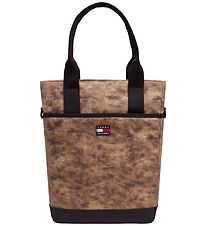 Tommy Hilfiger Taske - Laptop Slingbag - Pony Print/Beige