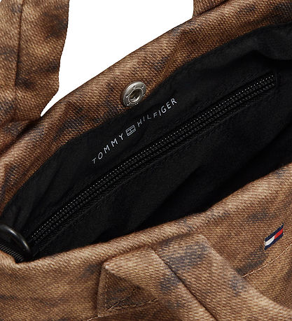 Tommy Hilfiger Taske - Denim - Pony Print/Beige