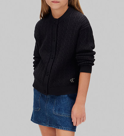 Calvin Klein Cardigan - Strik - Sort