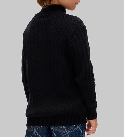 Calvin Klein Bluse - Strik - Sort