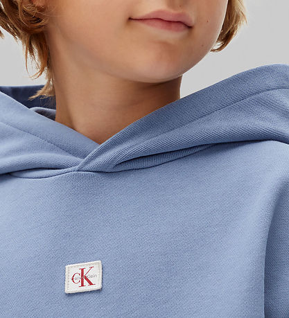 Calvin Klein Hættetrøje - Monologo - Colony Blue