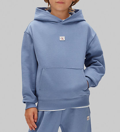 Calvin Klein Hættetrøje - Monologo - Colony Blue