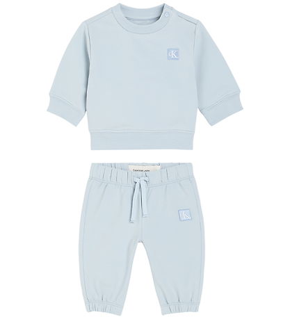 Calvin Klein Sweatsæt - Gaveæske - Blue Fog