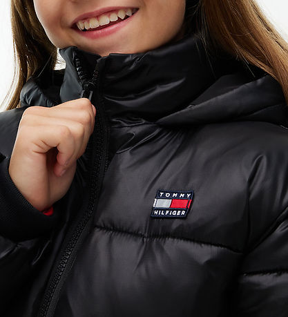 Tommy Hilfiger Dynejakke - Sort