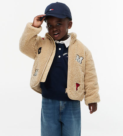 Tommy Hilfiger Fleecejakke - Teddy - Gentle Gold/Beige