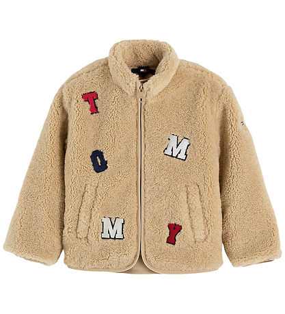 Tommy Hilfiger Fleecejakke - Teddy - Gentle Gold/Beige