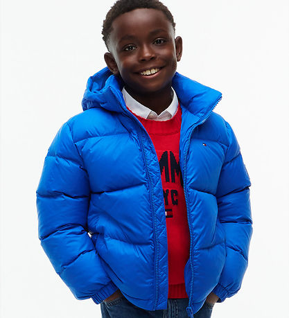 Tommy Hilfiger Dunjakke - Essential - Vibrant Blue