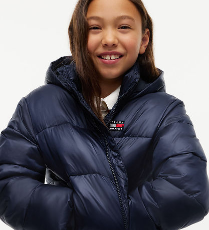 Tommy Hilfiger Dynejakke - Dark Blue