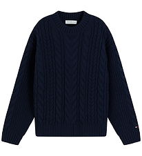 Tommy Hilfiger Bluse - Strik - Dark Blue