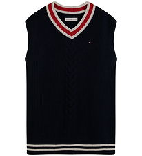 Tommy Hilfiger Vest - Strik - Dark Blue