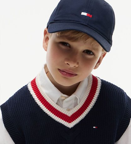 Tommy Hilfiger Vest - Strik - Dark Blue