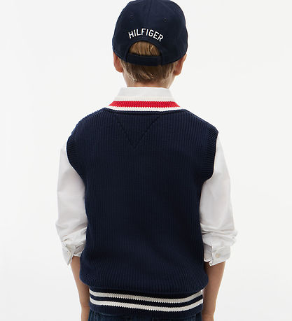 Tommy Hilfiger Vest - Strik - Dark Blue