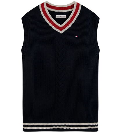 Tommy Hilfiger Vest - Strik - Dark Blue