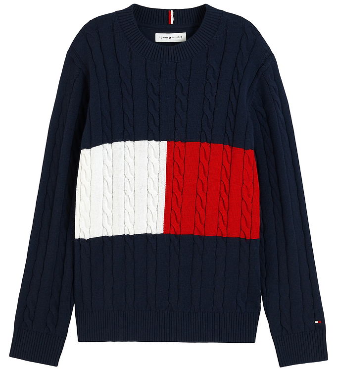 Tommy Hilfiger Bluse - Strik - Blue Flag