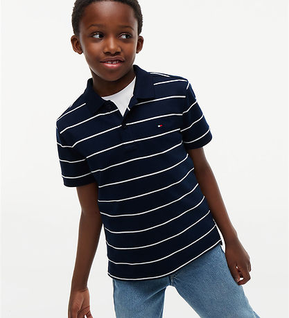 Tommy Hilfiger Polo - Dark Blue/White