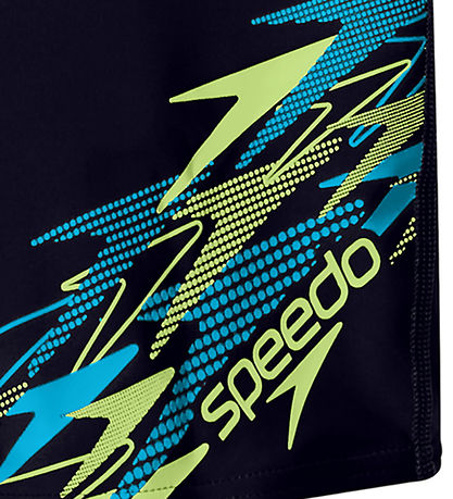 Speedo Badebukser - Medley Logo - Anthracite/Citrus/Grøn