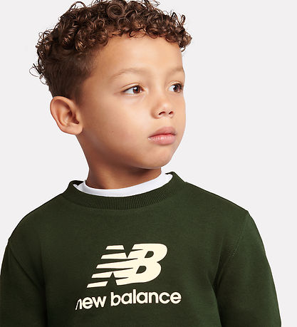 New Balance Sweatsæt - Stacked Logo - Nordic Green
